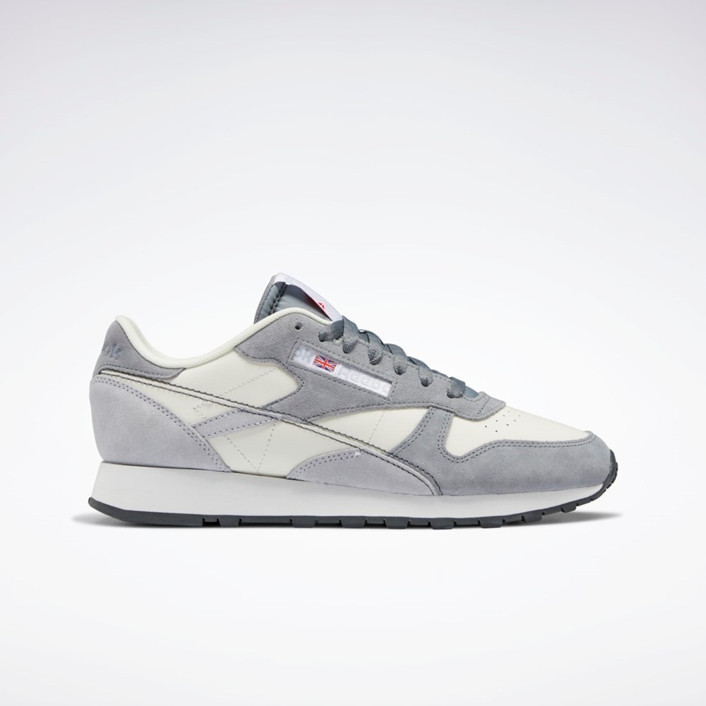 Cold Grey 5 / Cold Grey 2 / Chalk Reebok Classic Leather Make It Yours Shoes | GY8816