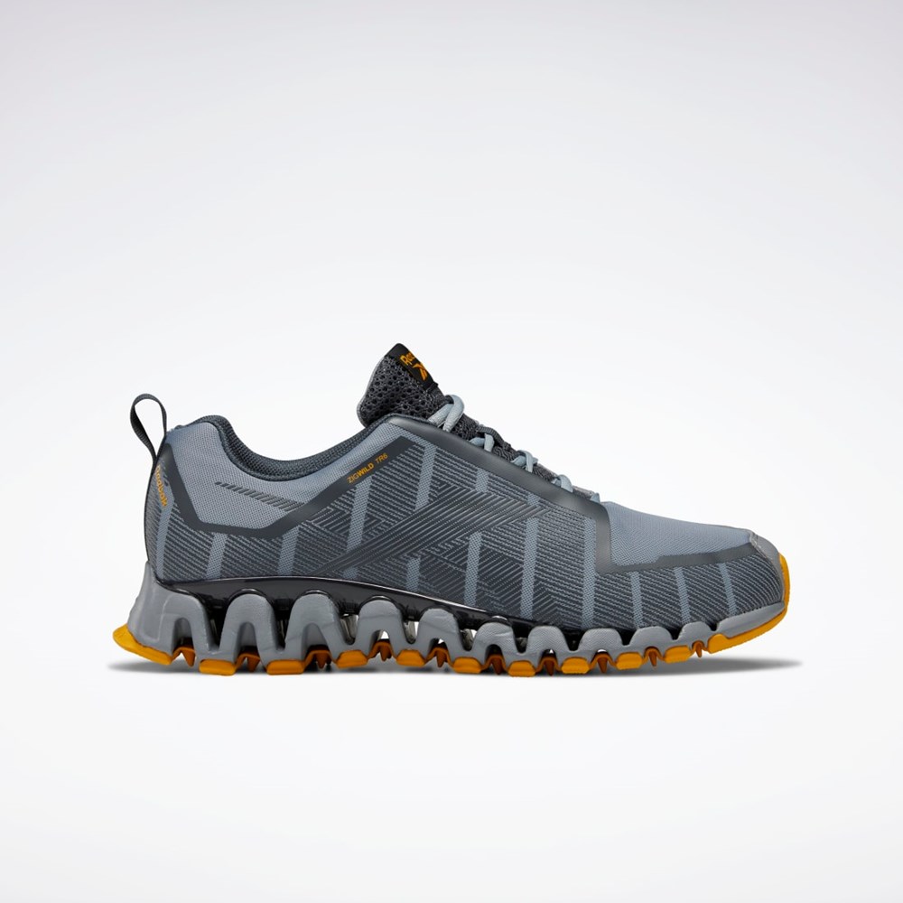 Cold Grey 7 / Pure Grey 5 / Bright Ochre Reebok ZigWild Trail 6 Shoes | GX9429