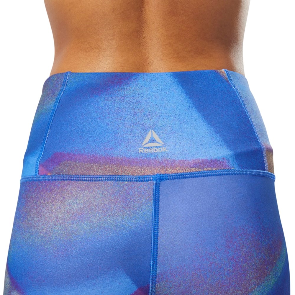 Crushed Cobalt Reebok Yoga Lux Bold High-Rise Tights | DP5849