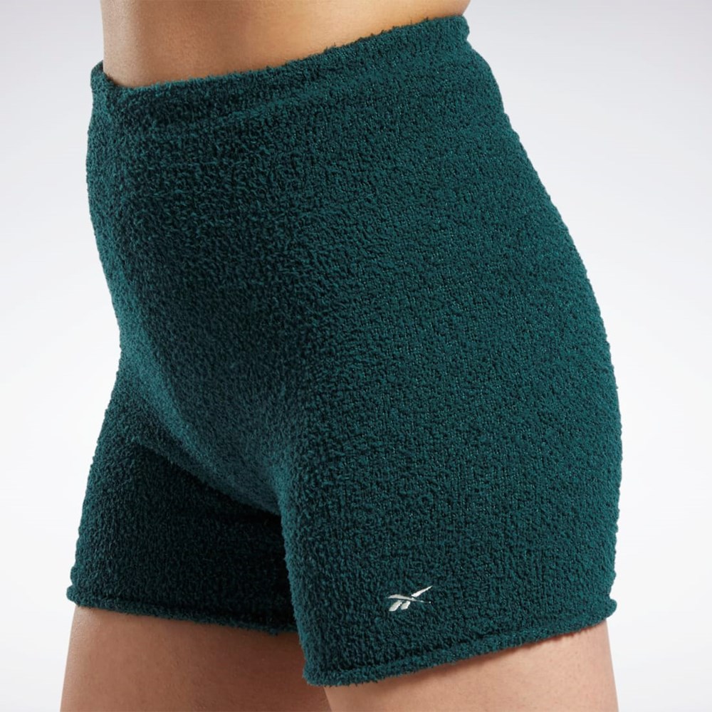 Forest Green Reebok Classics Cozy Legging Shorts | HH7357