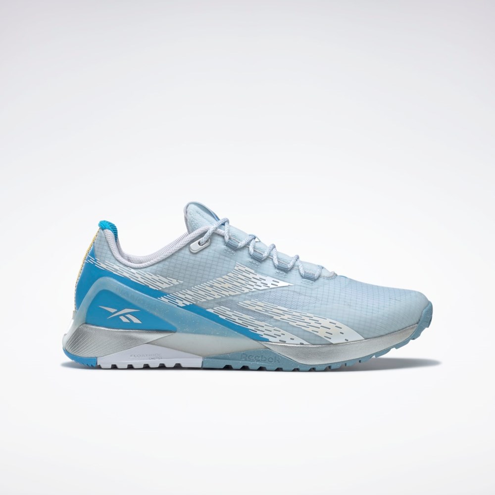Fresh Blue F17-R / Gust Blue / Bright Cyan Reebok National Geographic Nano X1 Adventure Shoes | GY1745