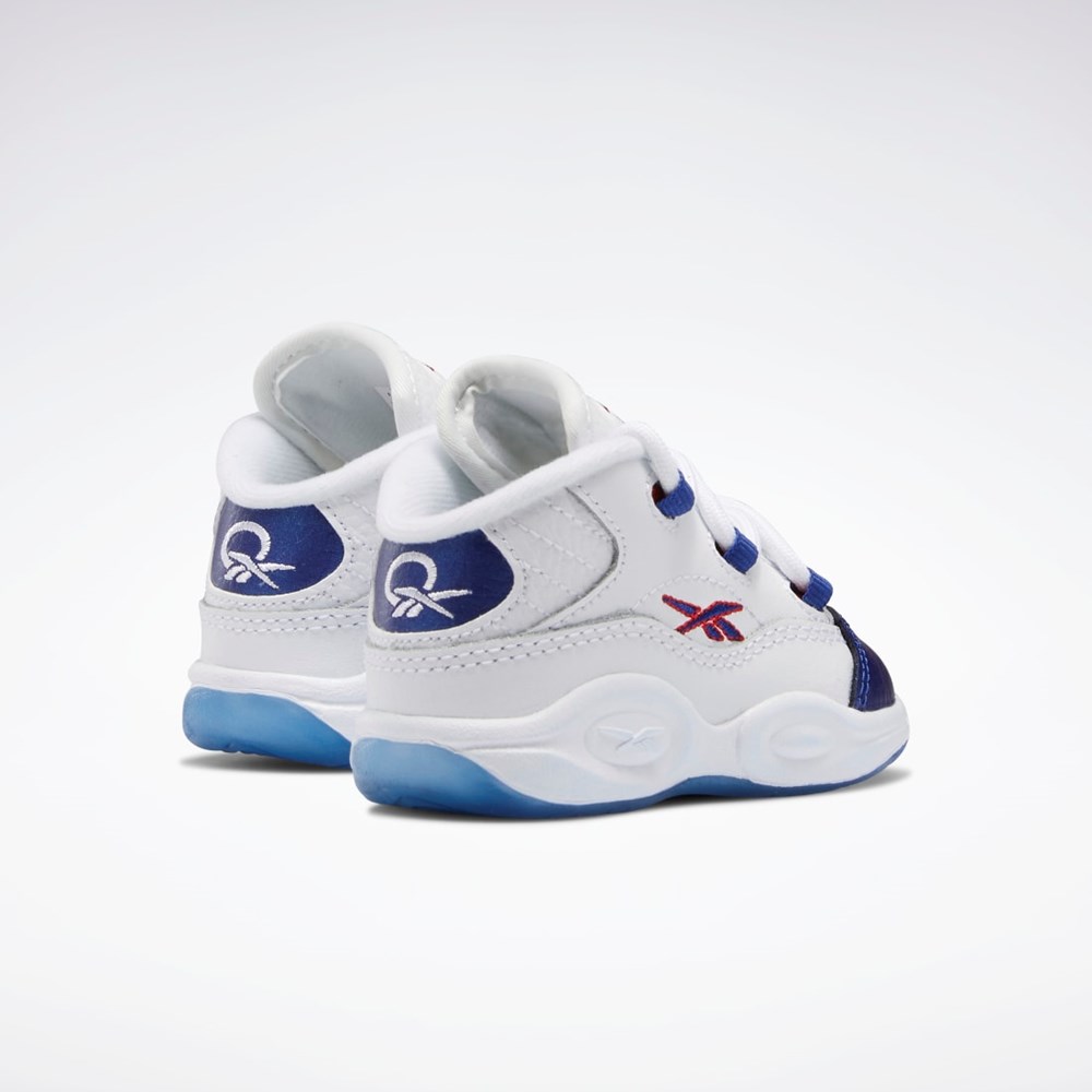Ftwr White / Classic Cobalt / Vector Red Reebok Question Mid Shoes - Toddler | GY8825