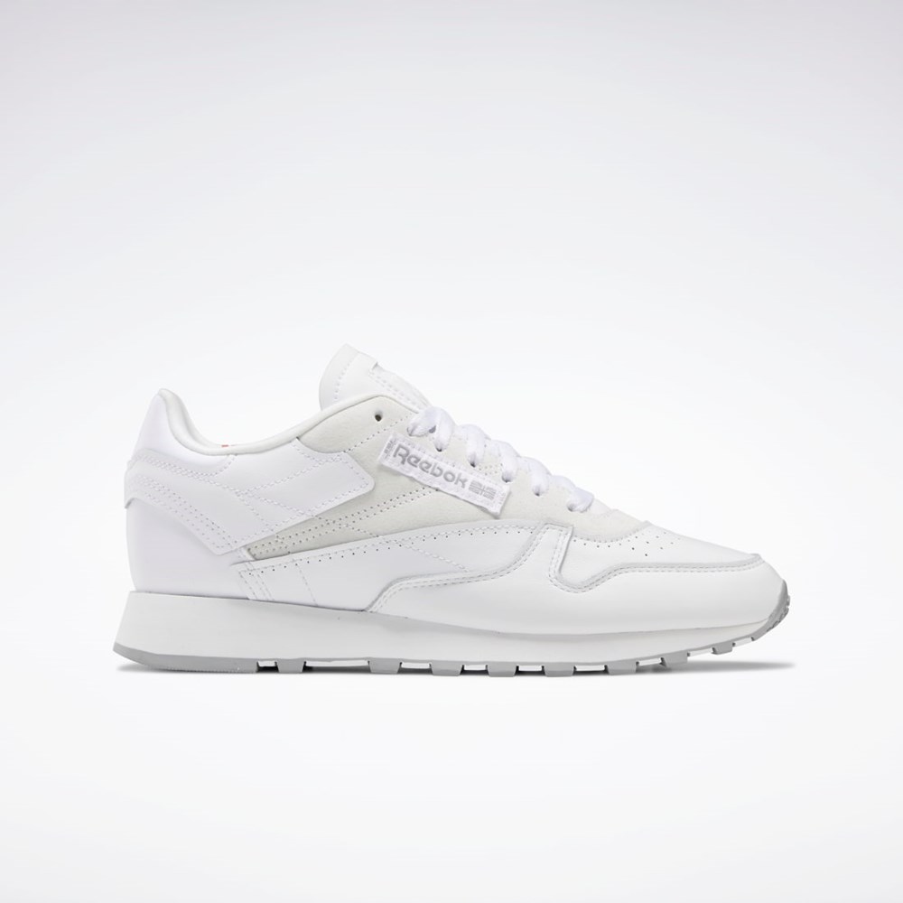 Ftwr White / Pure Grey 4 / Rhodonite Reebok Classic Leather Make It Yours Shoes | GX6196