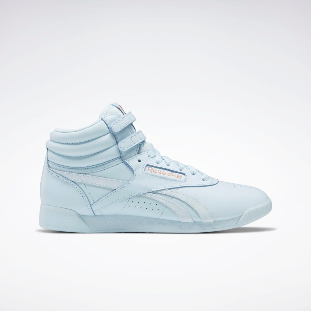 Glass Blue / Glass Blue / Glass Blue Reebok Cardi B Freestyle Hi Shoes | GX7173