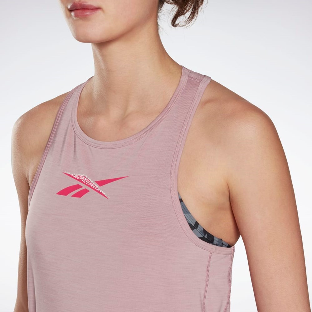 Infused Lilac Reebok ACTIVCHILL Graphic Tank Top | HK4801