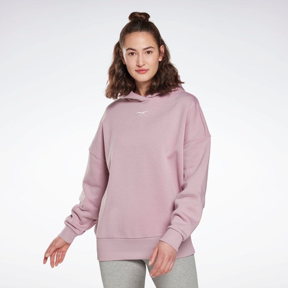 Infused Lilac Reebok Studio Recycled Oversize Hoodie | HM5088