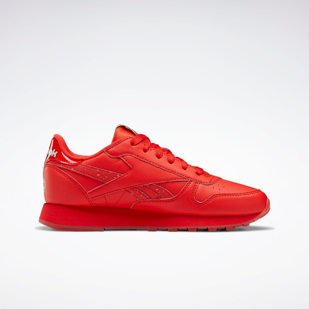 Instinct Red / Instinct Red / Instinct Red Reebok Popsicle Classic Leather Shoes - Grade School | HR0660
