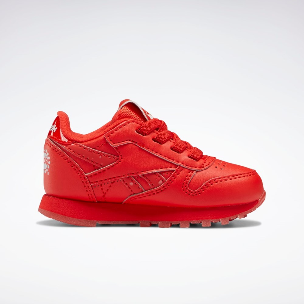 Instinct Red / Instinct Red / Instinct Red Reebok Popsicle Classic Leather Shoes - Toddler | HR0664
