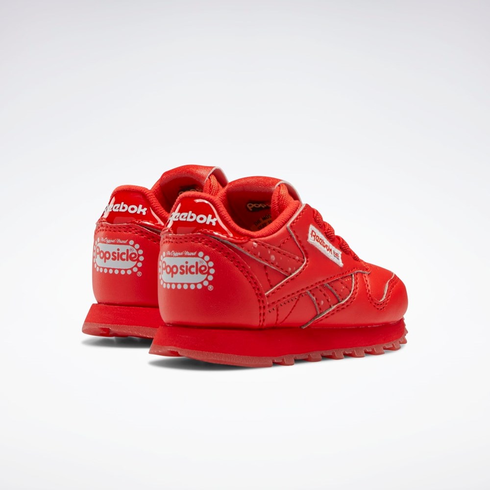 Instinct Red / Instinct Red / Instinct Red Reebok Popsicle Classic Leather Shoes - Toddler | HR0664