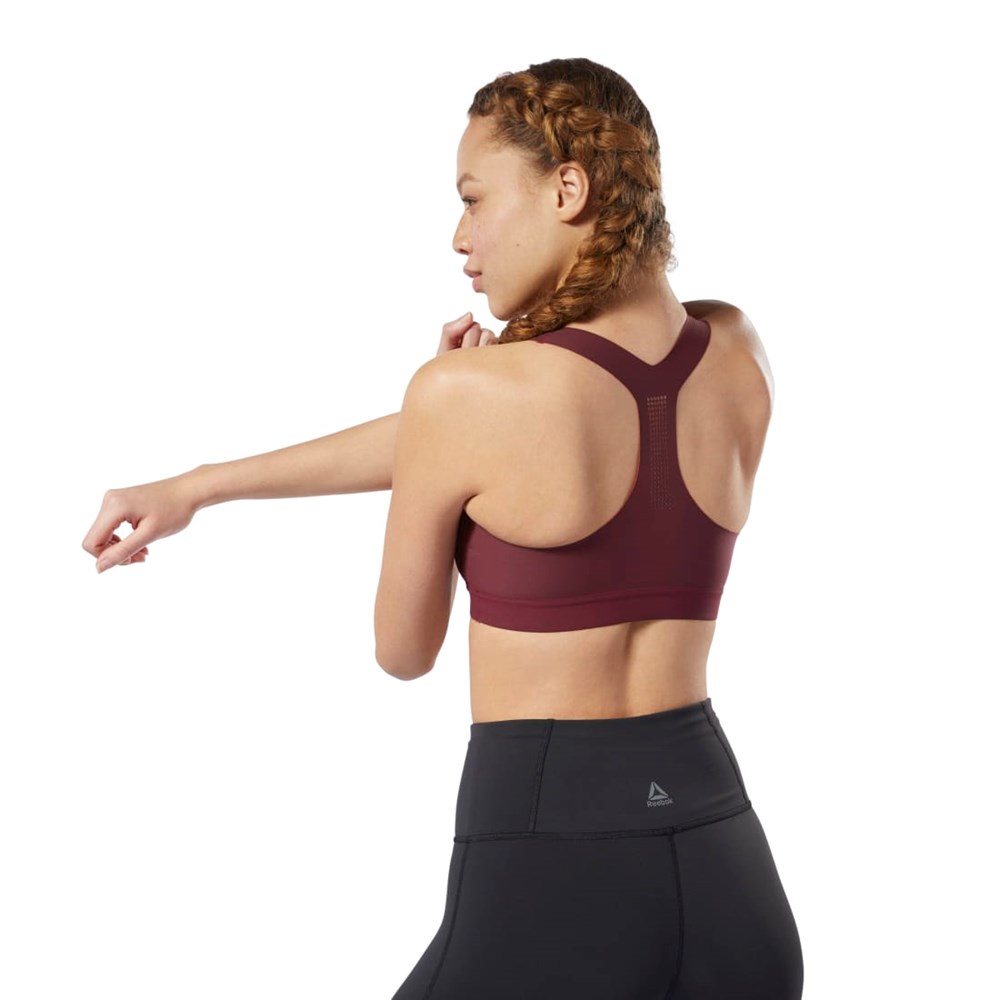 Maroon Reebok Reebok PureMove Bra Motion Sense ™ | EB8181