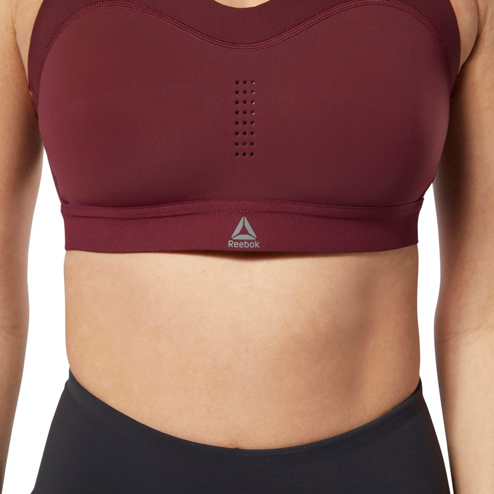 Maroon Reebok Reebok PureMove Bra Motion Sense ™ | EB8181