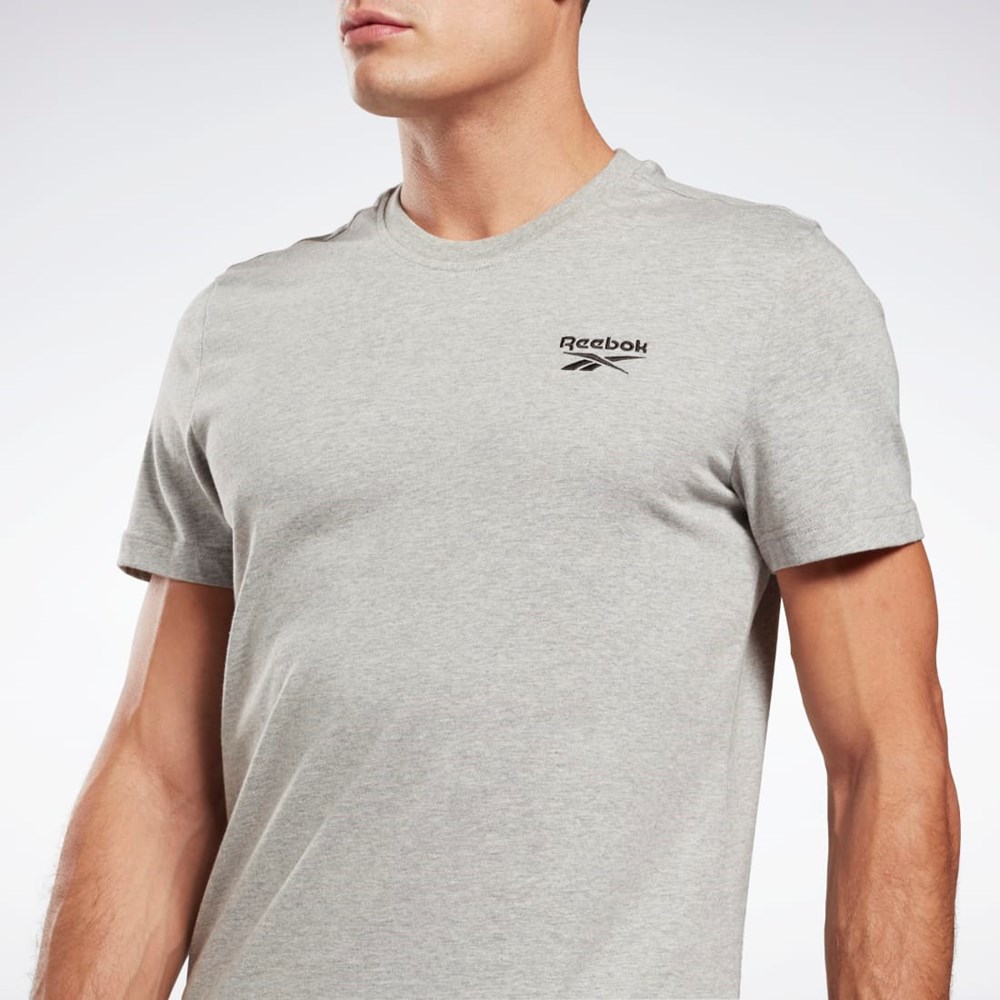 Medium Grey Heather Reebok Reebok Identity T-Shirt | GJ0640
