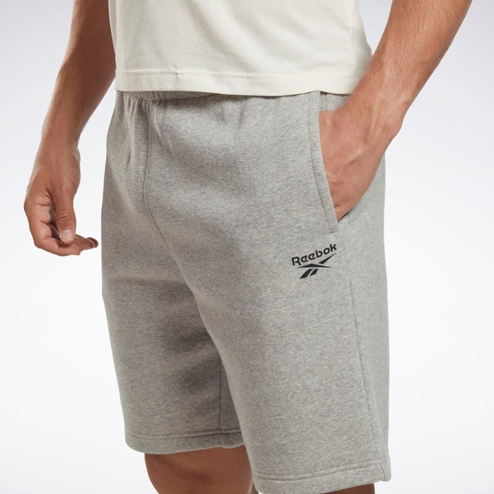 Medium Grey Heather Reebok Reebok Identity Fleece Shorts | HS7113