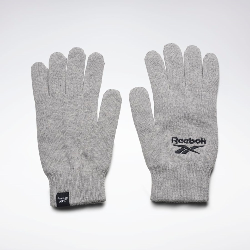 Medium Grey Heather Reebok Sports Essentials Logo Gloves | GH0474