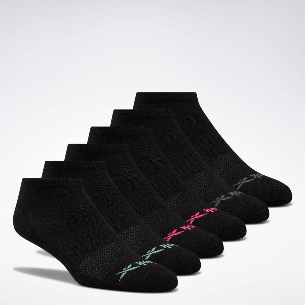 Multi Reebok Low-Cut Basic Delta Socks Six Pack | EW1854