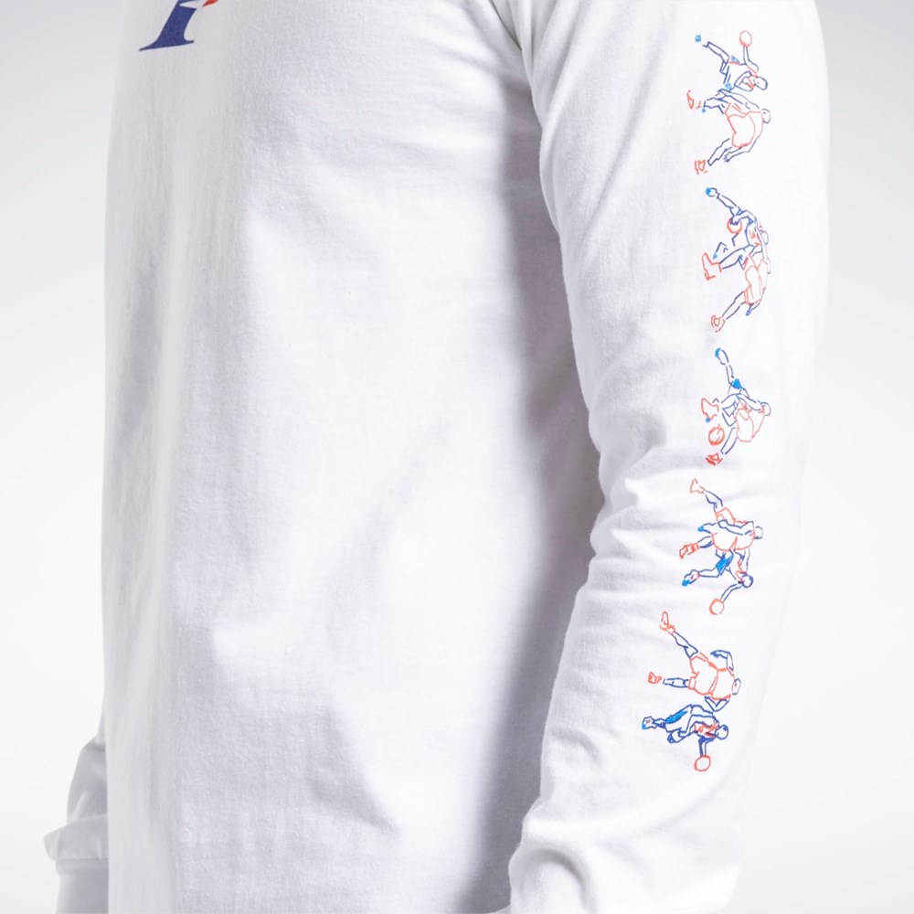 Multi Reebok QT Iverson The Crossover Long Sleeve Crew T-Shirt | GA7238