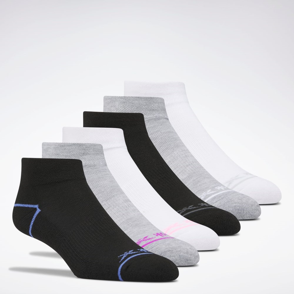 Multi Reebok Reebok Basic Quarter Socks 6 Pairs | GB4946