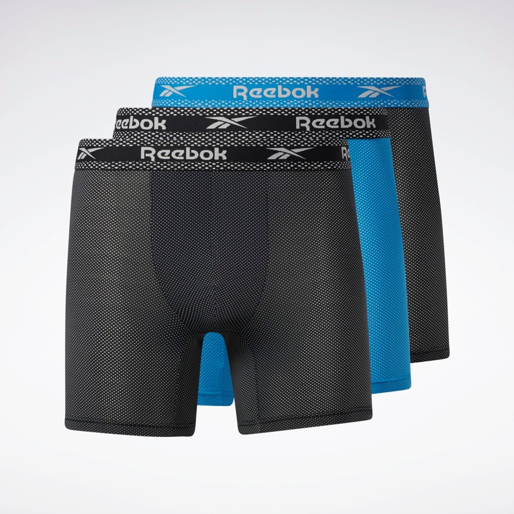 Multi Reebok Reebok Super Soft Nylon Performance Boxer Briefs 3 Pairs | EY0989