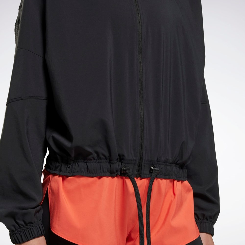 Night Black Reebok Running Jacket | HI6938