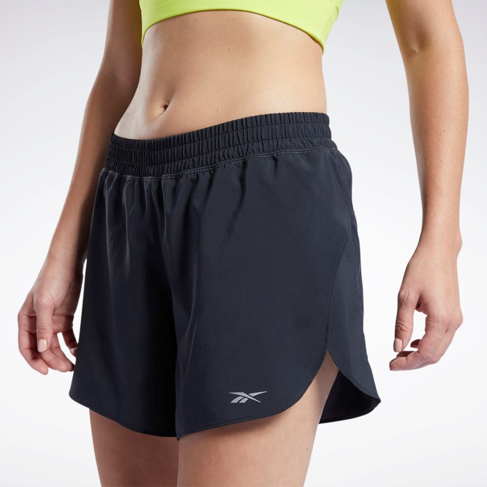Night Black Reebok Running Shorts | HA1043