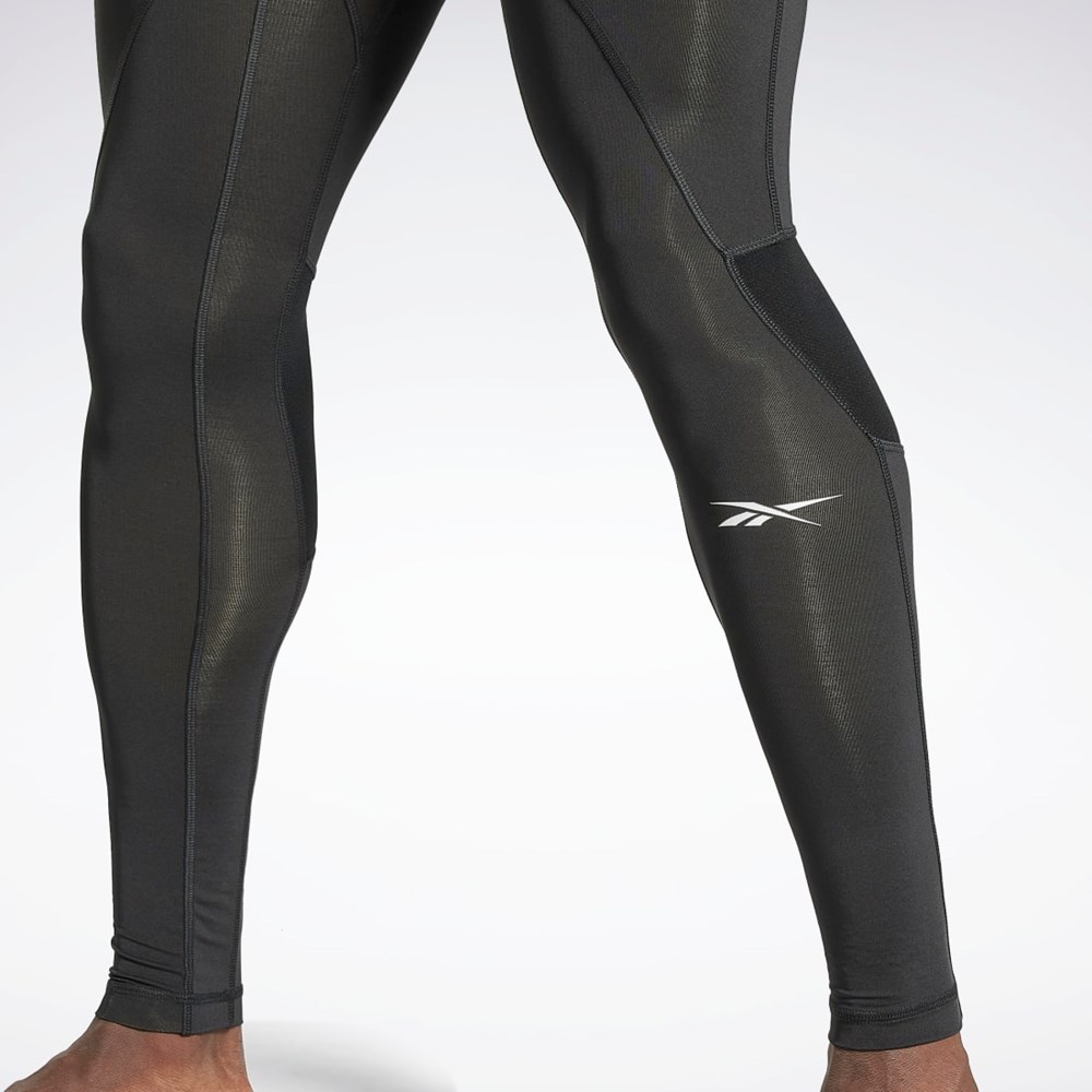 Night Black Reebok Workout Ready Compression Tights | HG6381