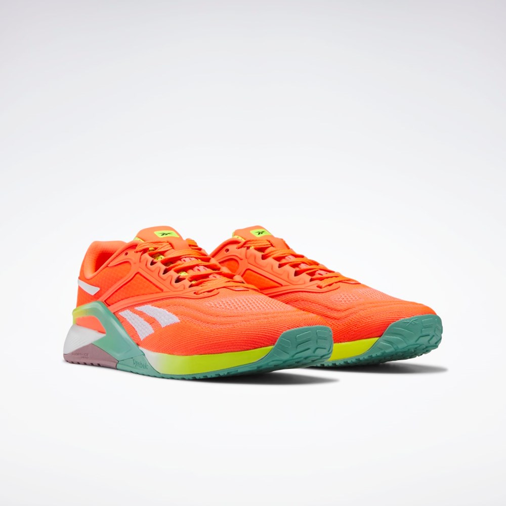 Orange Flare / Ftwr White / Acid Yellow Reebok Reebok Nano X2 Training Shoes | HQ6300