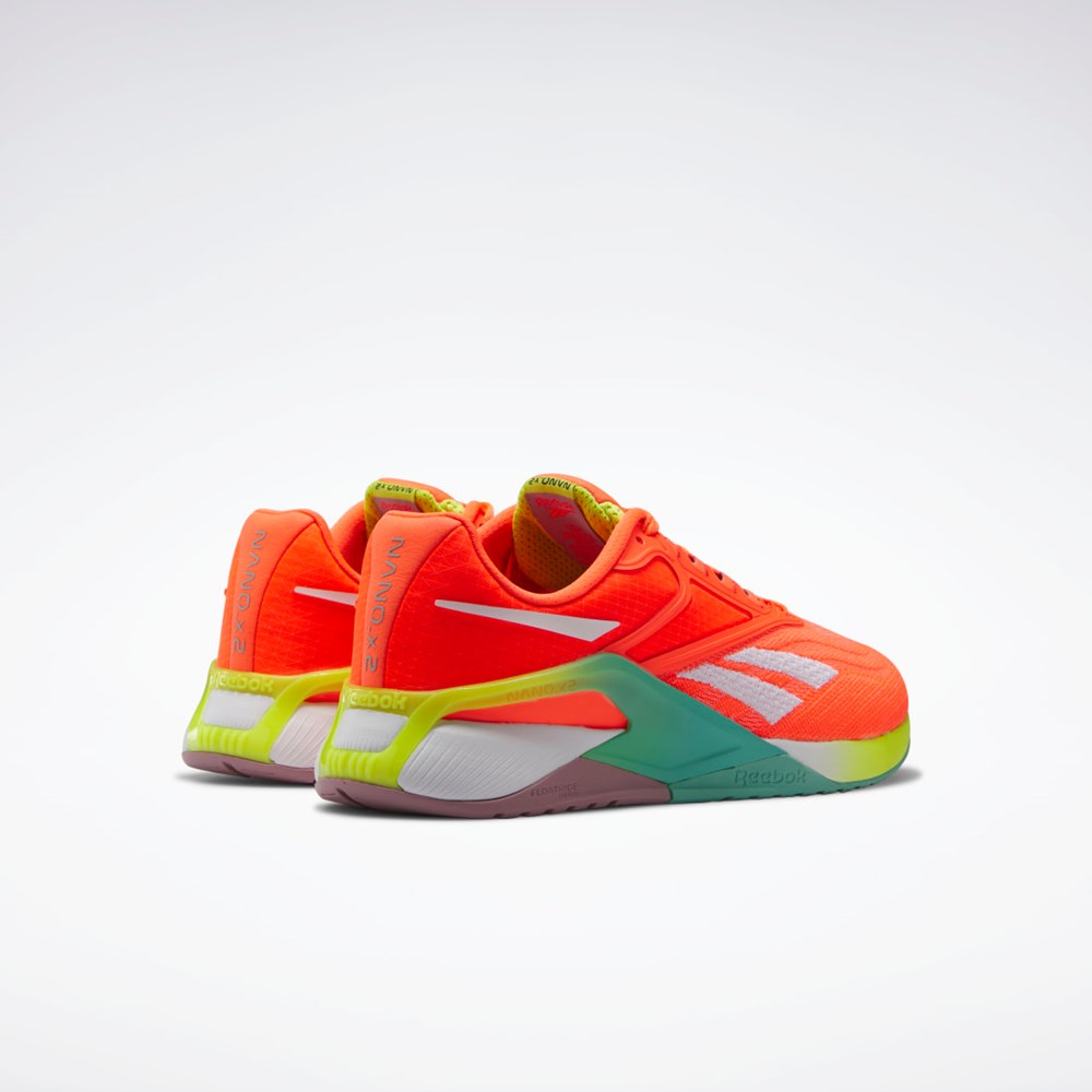 Orange Flare / Ftwr White / Acid Yellow Reebok Reebok Nano X2 Training Shoes | HQ6300