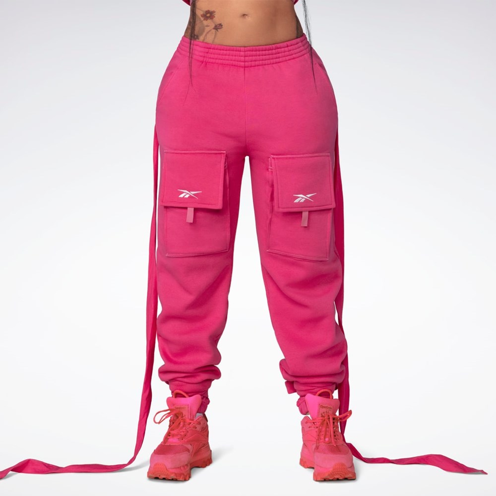 Pink Fusion Reebok Cardi B Knit Pants | HH9146