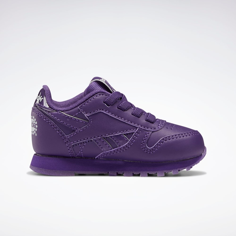 Purple Emperor / Purple Emperor / Purple Emperor Reebok Popsicle Classic Leather Shoes - Toddler | HR0665