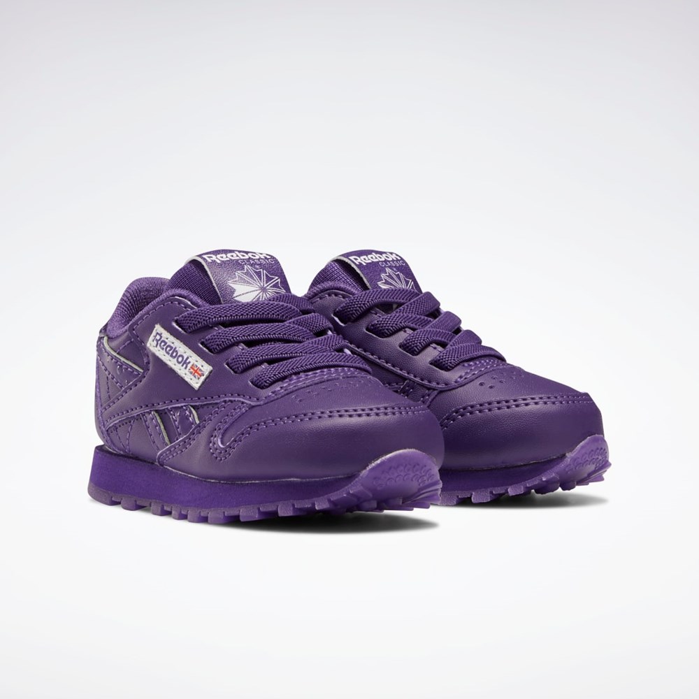 Purple Emperor / Purple Emperor / Purple Emperor Reebok Popsicle Classic Leather Shoes - Toddler | HR0665