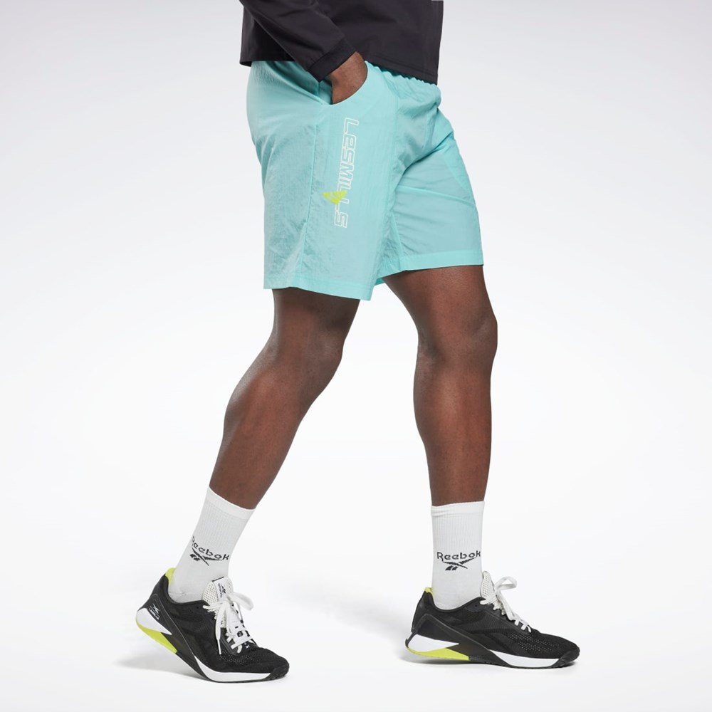 Semi Classic Teal Reebok Les Mills® Lightweight Woven Shorts | HN6062