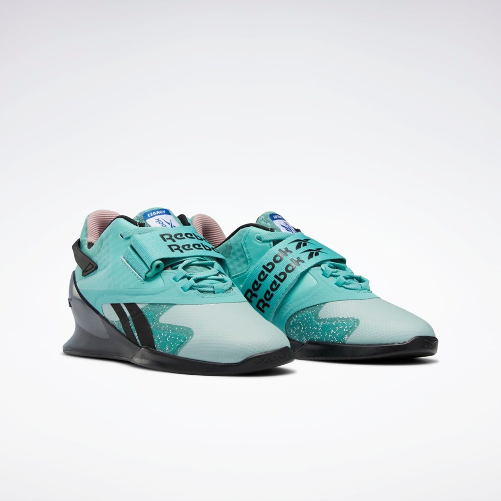 Semi Classic Teal / Seaside Grey / Ftwr White Reebok Legacy Lifter II Weightlifting Shoes | GY6382