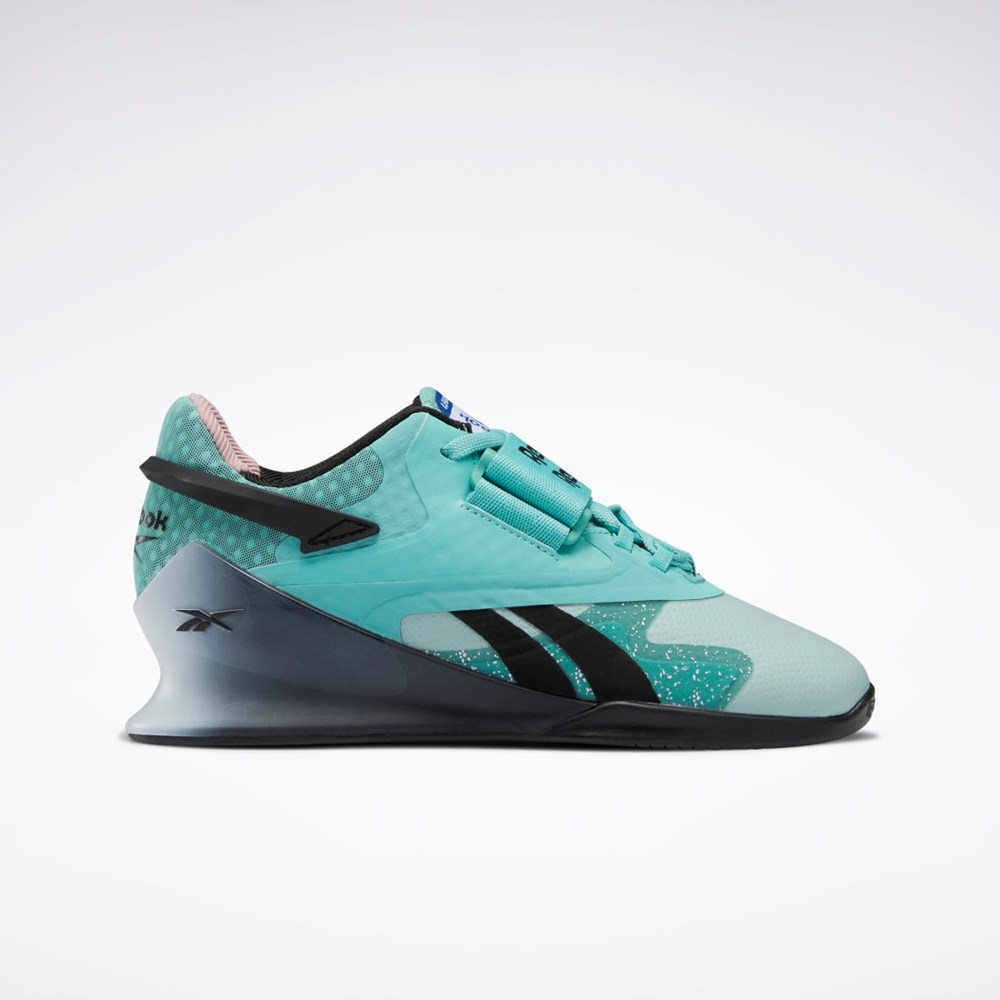 Semi Classic Teal / Seaside Grey / Ftwr White Reebok Legacy Lifter II Weightlifting Shoes | GY6382