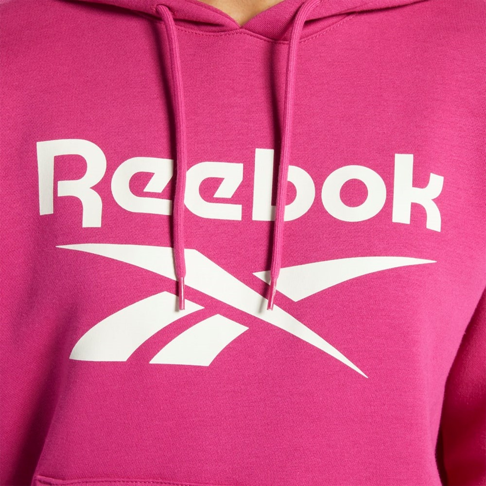 Semi Proud Pink Reebok Reebok Identity Logo Fleece Pullover Hoodie | HS0047
