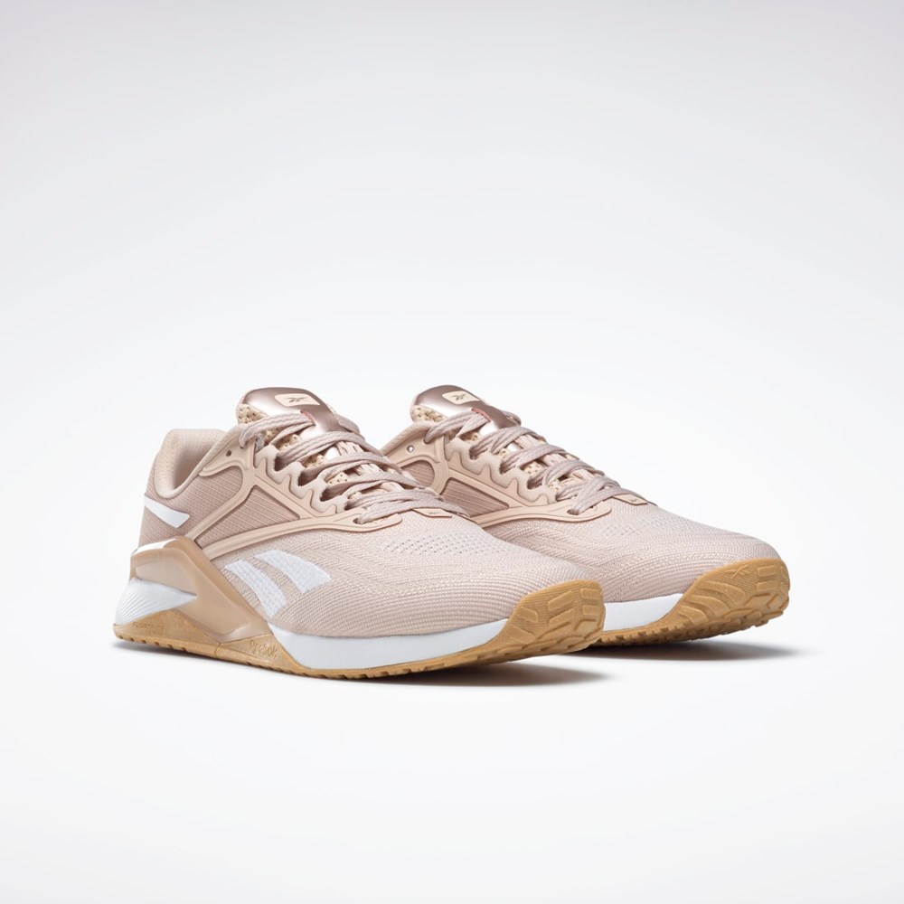 Soft Ecru / Ftwr White / Rose Gold Reebok Reebok Nano X2 Training Shoes | FZ5697
