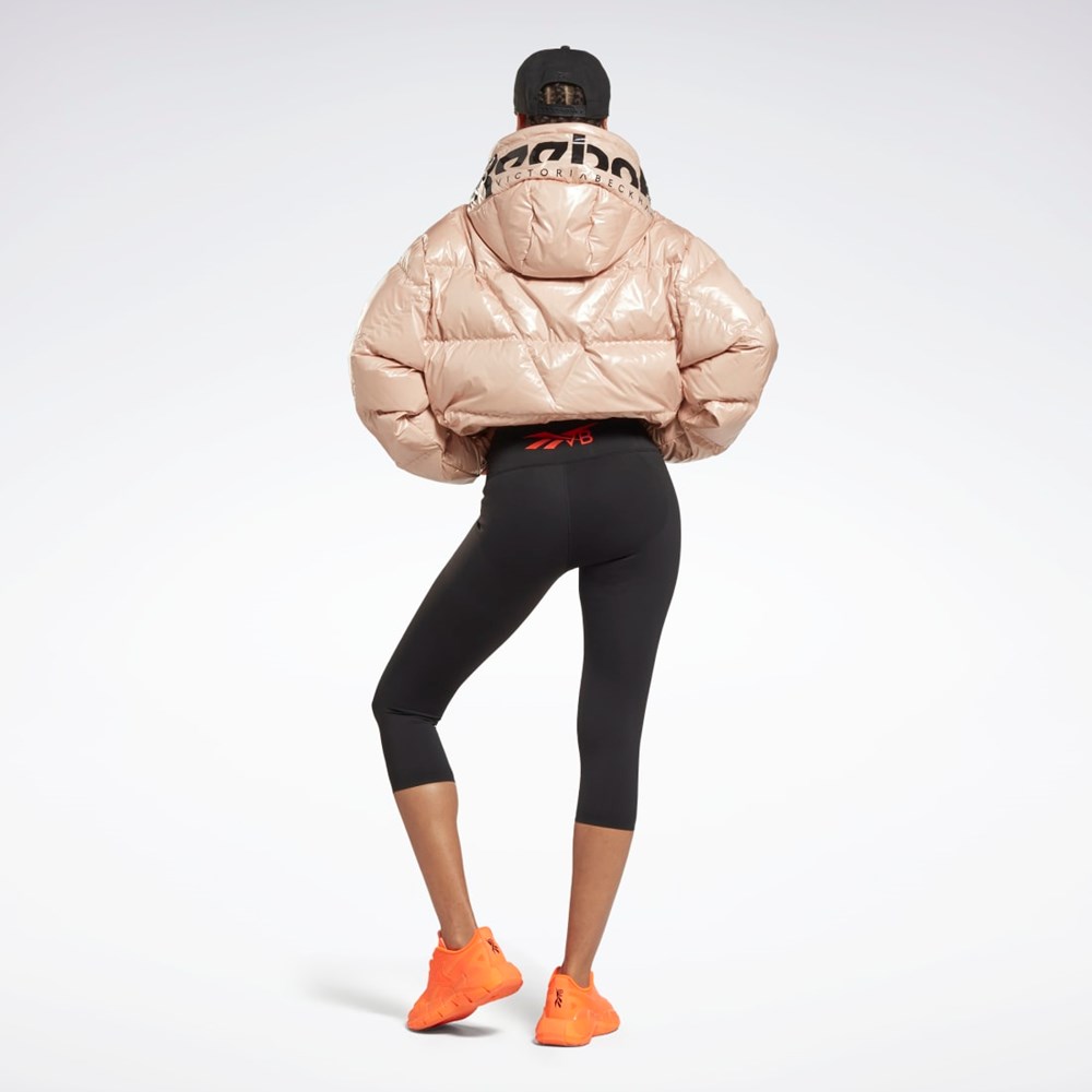 Soft Ecru Reebok Victoria Beckham Puffer Jacket | HU0421