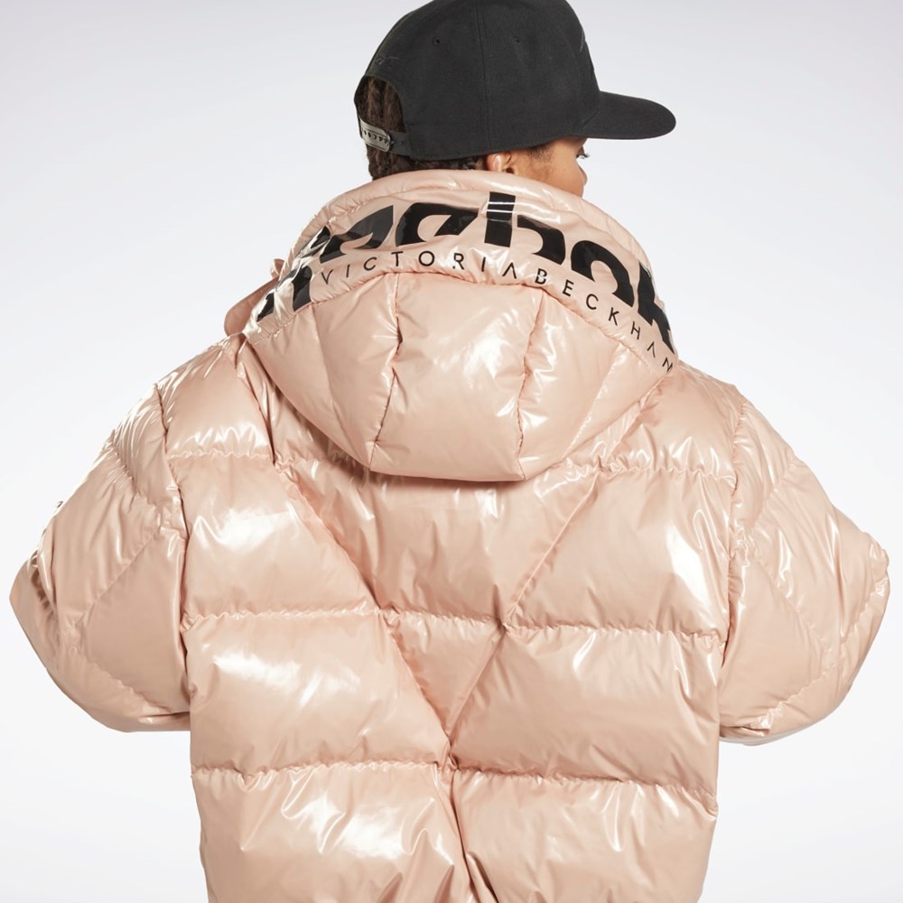 Soft Ecru Reebok Victoria Beckham Puffer Jacket | HU0421