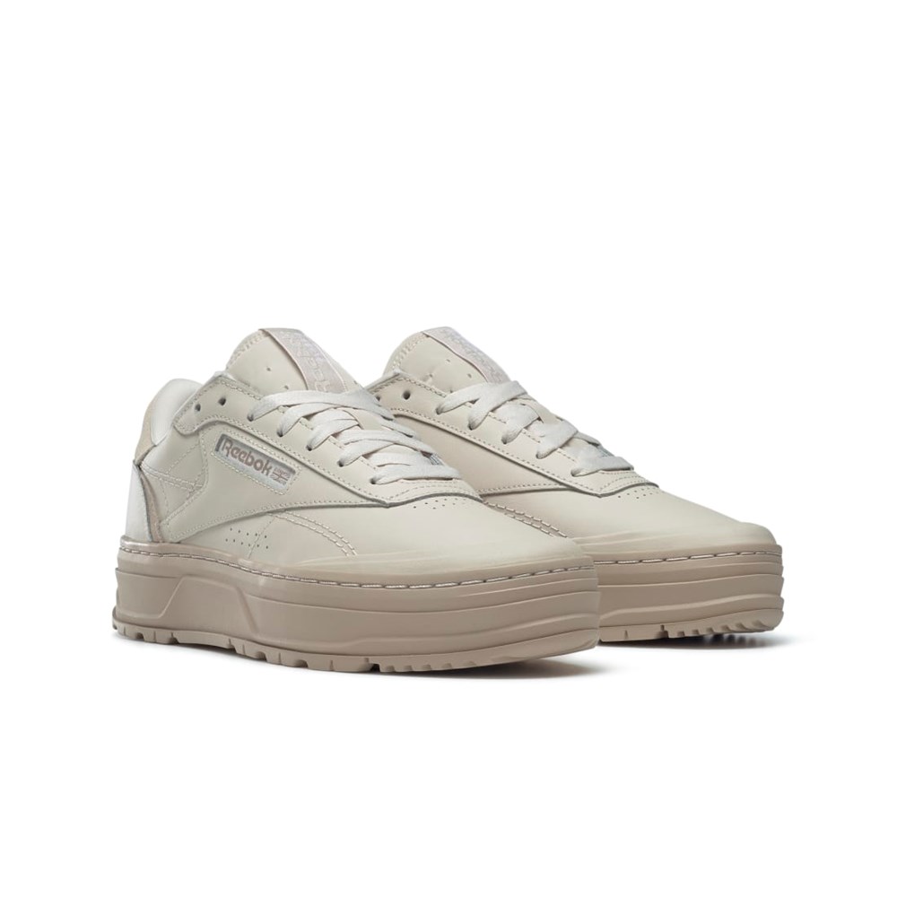 Stucco / Stucco / Modern Beige Reebok Club C Double GEO Shoes | GY1379