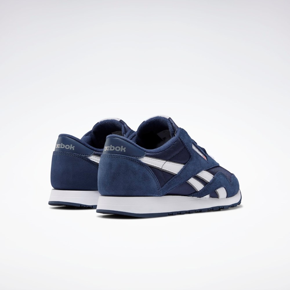 Team Navy / Team Navy / Platinum Reebok Classic Nylon Shoes | FV4508