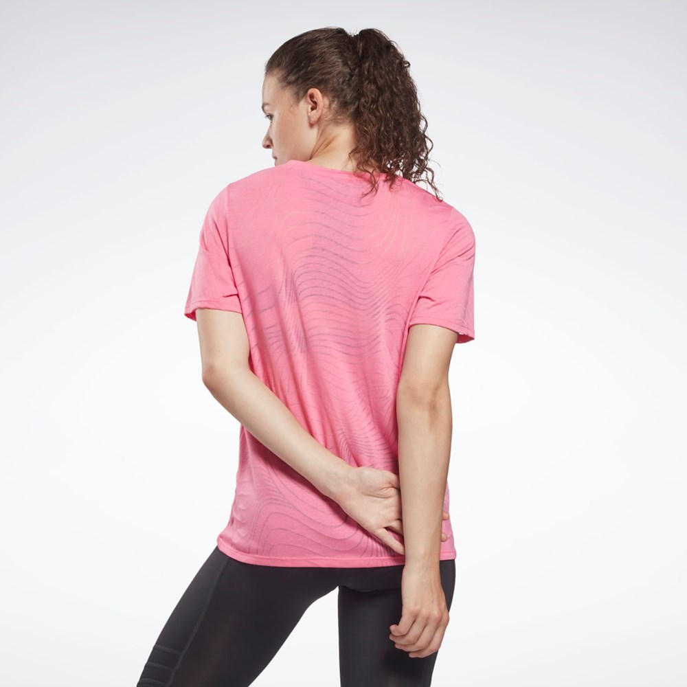 True Pink Reebok Burnout T-Shirt | HF2629