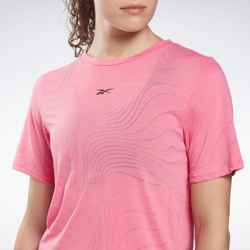 True Pink Reebok Burnout T-Shirt | HF2629