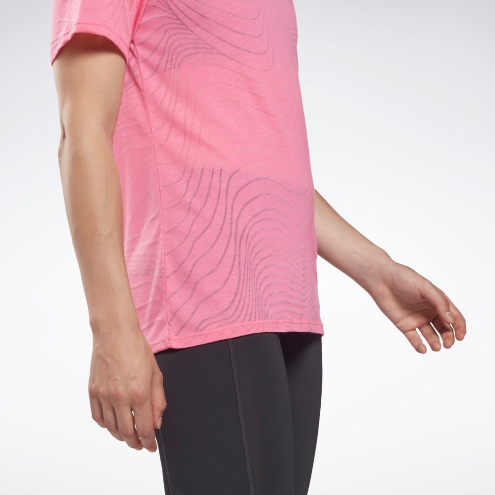 True Pink Reebok Burnout T-Shirt | HF2629