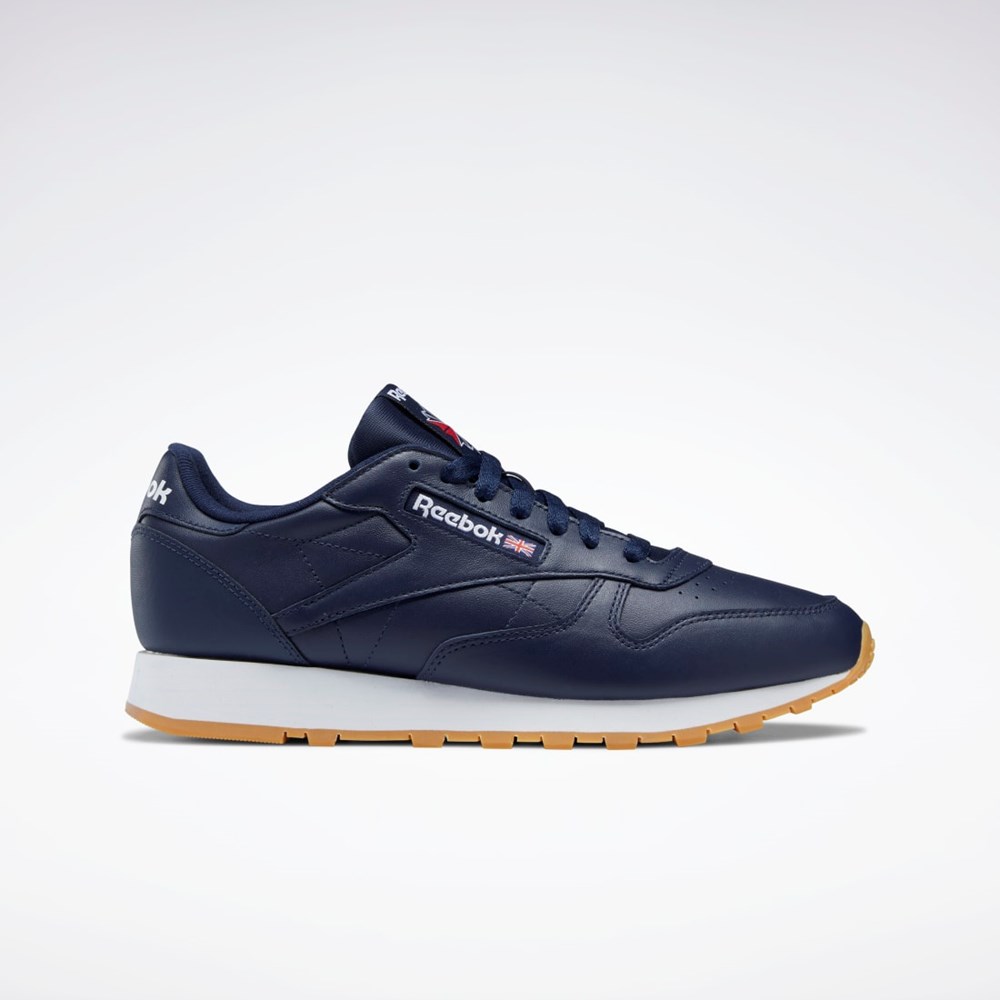 Vector Navy / Ftwr White / Reebok Rubber Gum-03 Reebok Classic Leather Shoes | GY3600