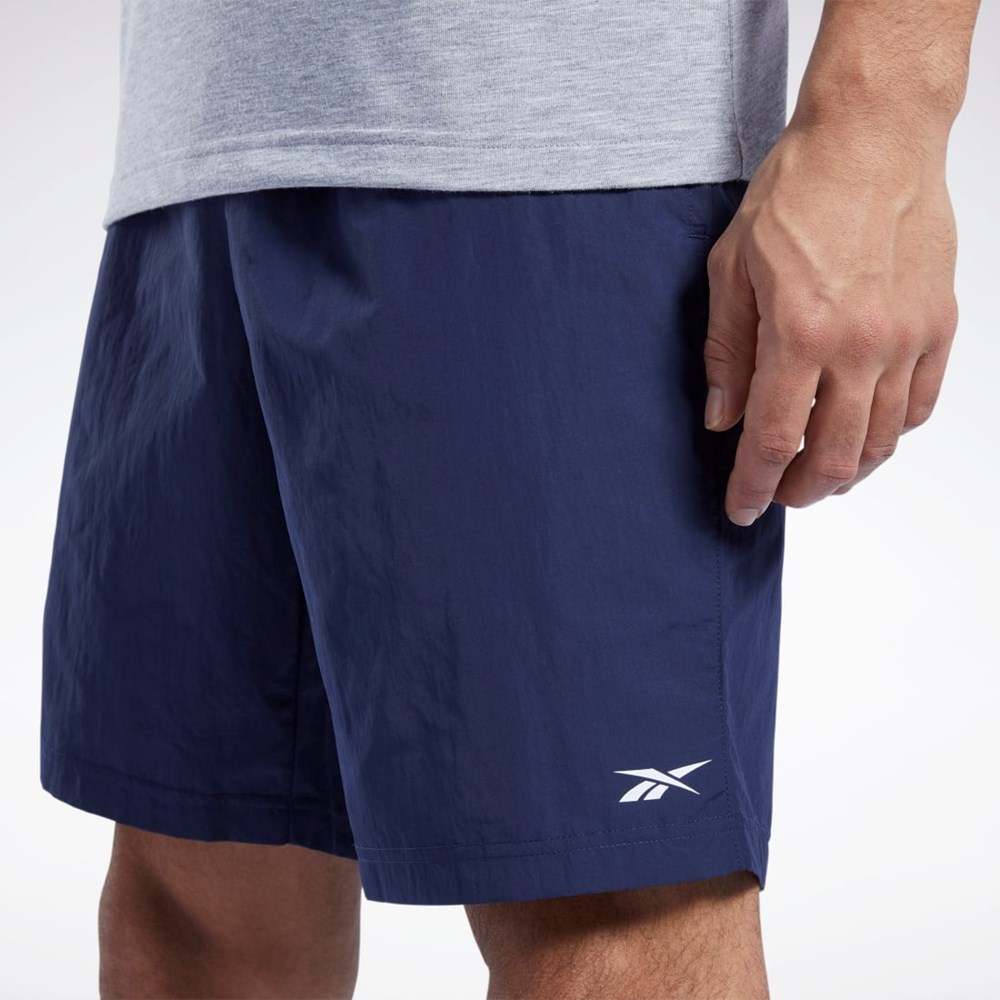 Vector Navy Reebok Training Essentials Utility Shorts | GU0795