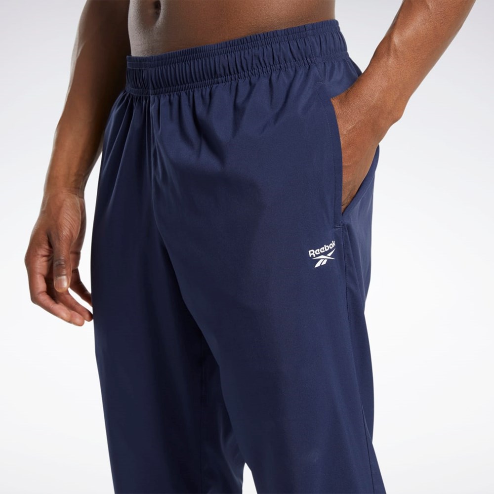Vector Navy Reebok Training Essentials Woven Unlined Pants | FU3104