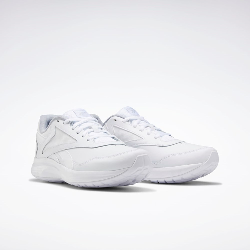 WHITE / Cold Grey 2 / Collegiate Royal Reebok Walk Ultra 7 DMX MAX Wide Shoes | FU7141