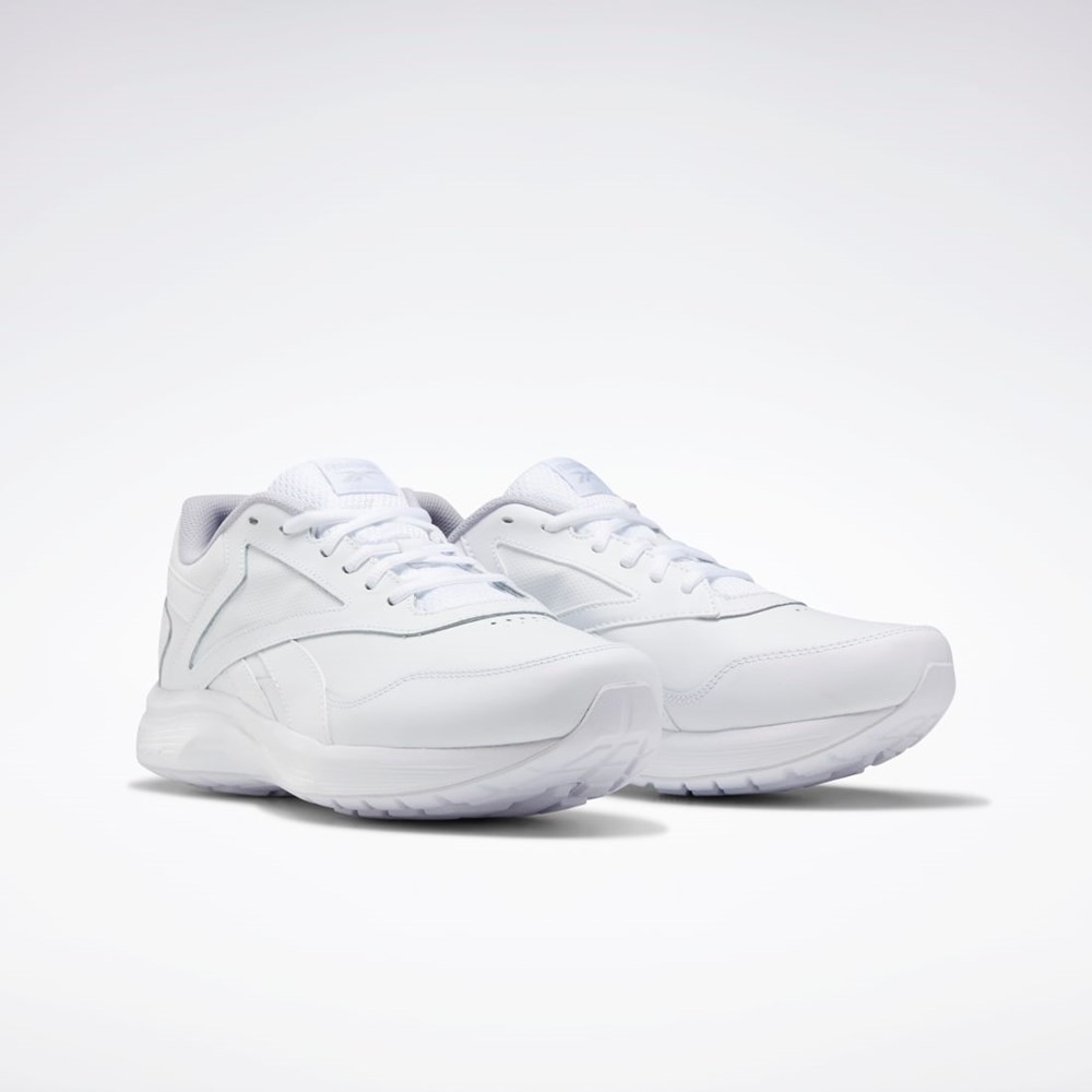 WHITE / Cold Grey 2 / Collegiate Royal Reebok Walk Ultra 7 DMX MAX Extra-Wide Shoes | FU7143