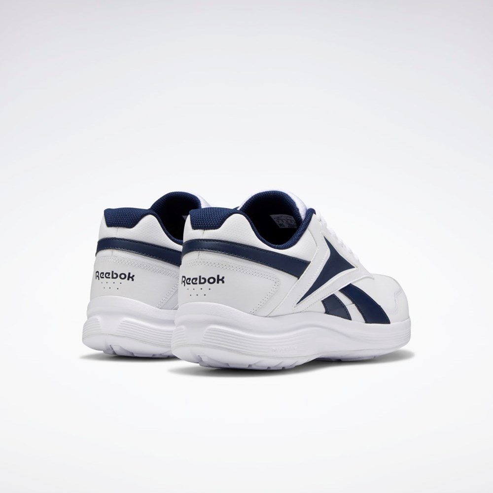 WHITE / Collegiate Navy / Collegiate Royal Reebok Walk Ultra 7 DMX MAX Shoes | EH0862