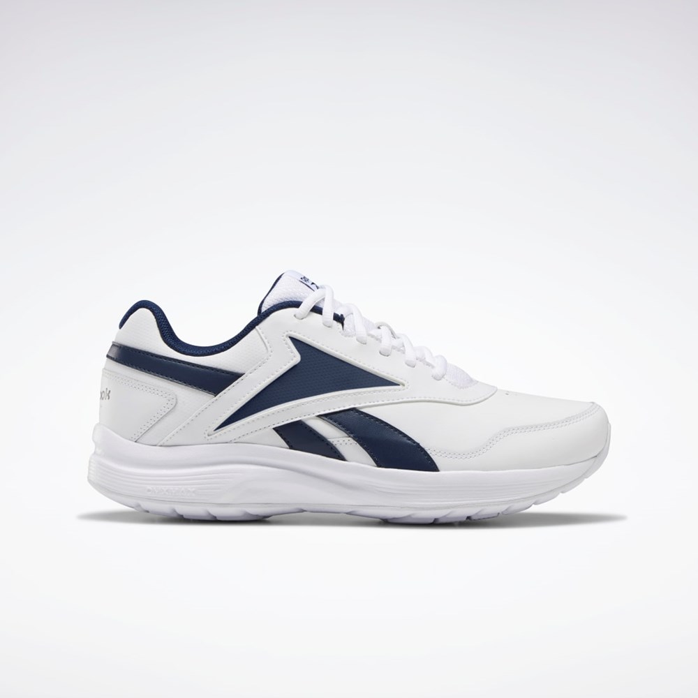 WHITE / Collegiate Navy / Collegiate Royal Reebok Walk Ultra 7 DMX MAX Extra-Wide Shoes | FU7144