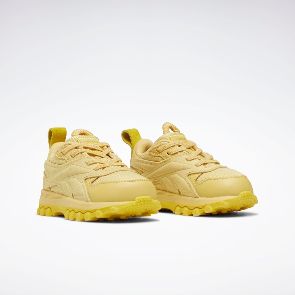 Weathered Yellow / Weathered Yellow / Utility Yellow Reebok Cardi B Classic Leather V2 Shoes - Toddler | GZ4273